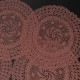 Crocheted Round Table mat 8 Inches