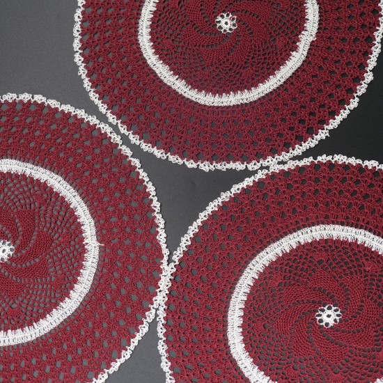 Crocheted Round Table mat 10 Inches