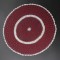 Maroon White Crochet Round Doily/Table Mat 10 Inches