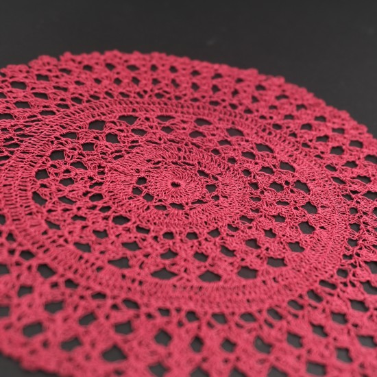 Crocheted Round Table mat 8 Inches