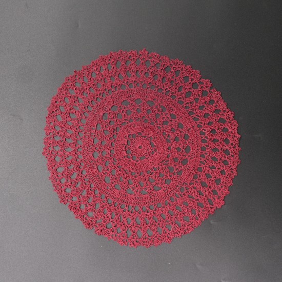 Crocheted Round Table mat 8 Inches