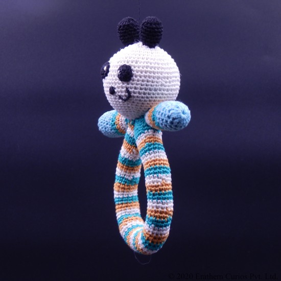 Rattle Baby Panda Crochet Cotton Soft Toy