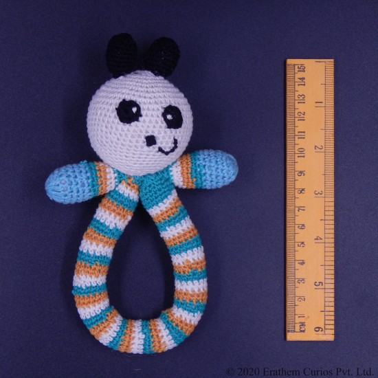 Rattle Baby Panda Crochet Cotton Soft Toy