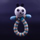 Rattle Baby Panda Crochet Cotton Soft Toy
