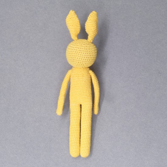 Cotton Crochet Yellow Long Rabbit Soft Toy