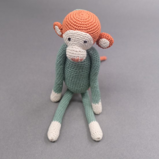 Crochet Cotton Monkey Soft Toy For Kids