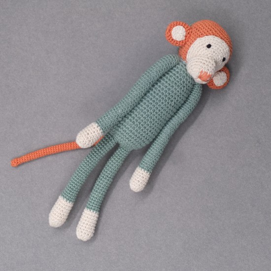 Crochet Cotton Monkey Soft Toy For Kids