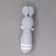 Cotton Crochet Small Grey Rabbit Soft Toy