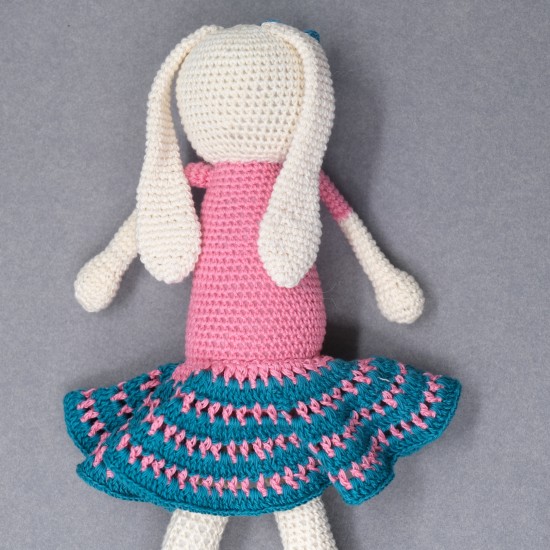 Cotton Crochet Pink Girl Doll Soft Toy