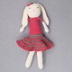 Cotton Crochet Maroon Baby Girl Doll Soft Toy