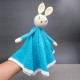 Cotton Crochet Blue Baby Girl Puppet Soft Toy