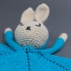 Cotton Crochet Blue Baby Girl Puppet Soft Toy