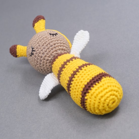 Cotton crochet Yellow Small Bee Soft Toy