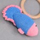 Cotton Crochet Fish Wooden Ring Rattle Soft Toy